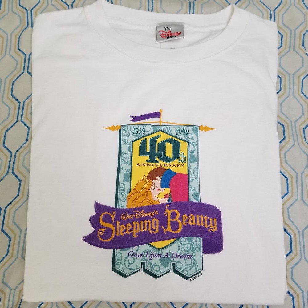 Vintage 90s Disney Sleeping Beauty Movie T Shirt - image 1